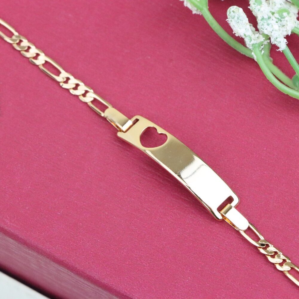 "Elegant Rose Gold Bracelet with Heart Cutout, XPBL1161